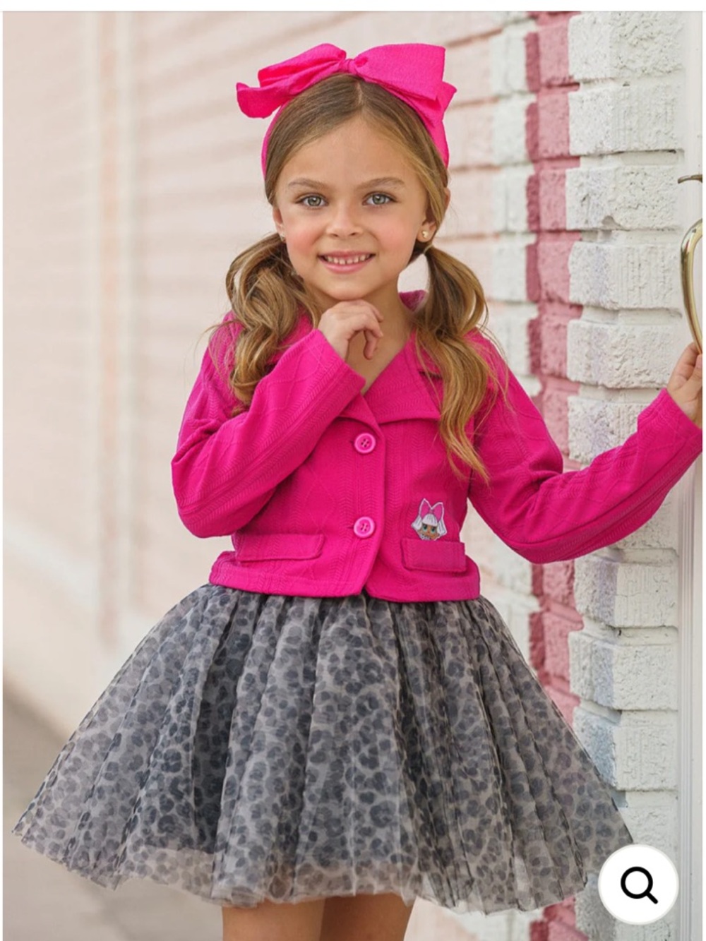 Mia Belle Girls L.O.L. SURPRISE! Diva
Tweed Blazer & Leopard Tutu Skirt Set -3T